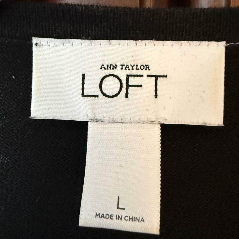 LOFT Black Women's Cardigan Sweater - Picture 4 of 5